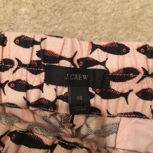 J.Crew Pink Fish Print Shorts w/ Pockets Size XS - Picture 3 of 5